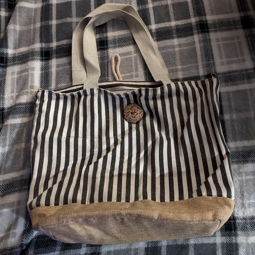 Black and White Tote Bag